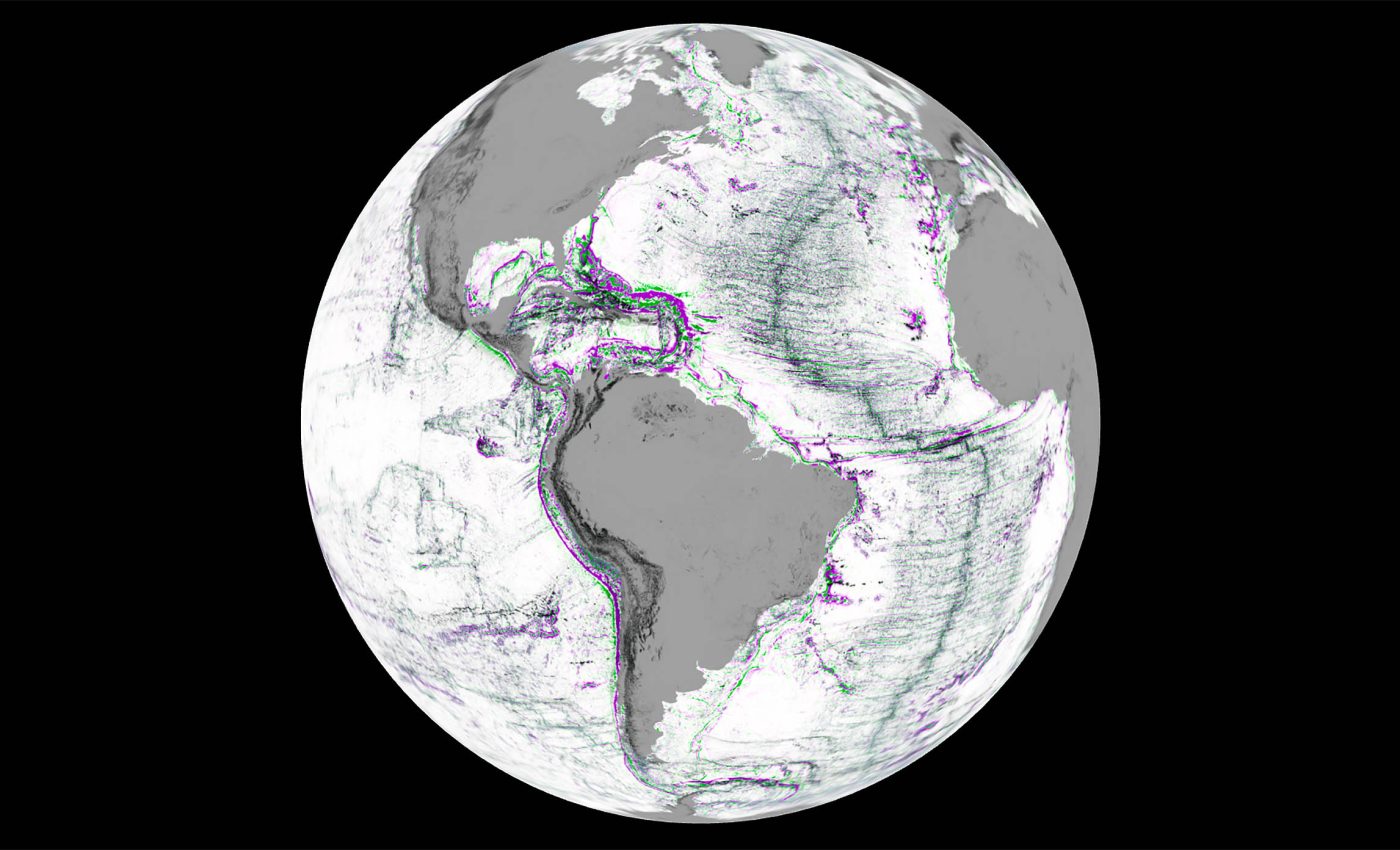 Incredibly detailed map of Earth's seafloors created from space - Earth.com, image size:1400x850