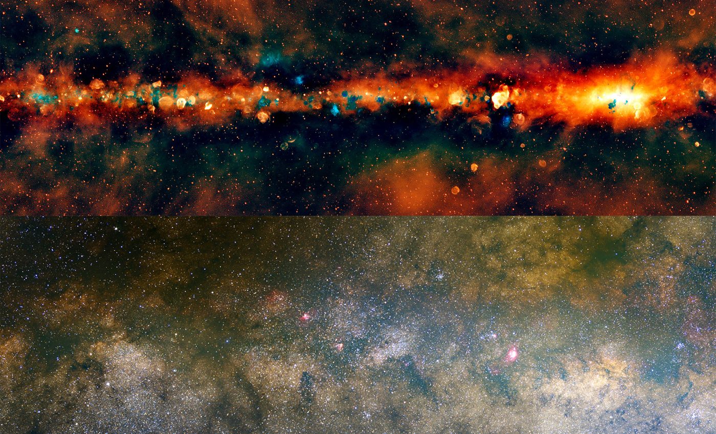 Milky Way captured in stunning color by Southern radio telescopes