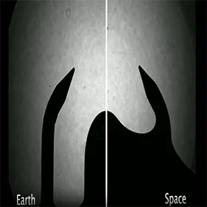 Greyscale footage shows how vapor condenses on the ground (left) and on the International Space Station (right). The footage is sped up five times – the whole clip took around one minute in real time. Credit: ESA