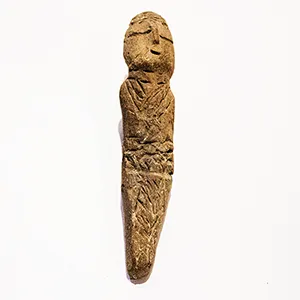 This statuette, made about 1000 years ago, is one of many artifacts left behind by the ancient human inhabitants of central Argentina: a group that, according to a new ancient DNA study, persevered in the region for nearly 8500 years. Credit: Science/Paloma Laguens/IDACOR CONICET/Museo de Antropologías UNC