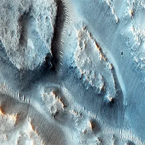 A complex valley network near Idaeus Fossae on Mars, captured by the Mars Reconnaissance Orbiter. Photo: NASA/JPL-Caltech/University of Arizona
