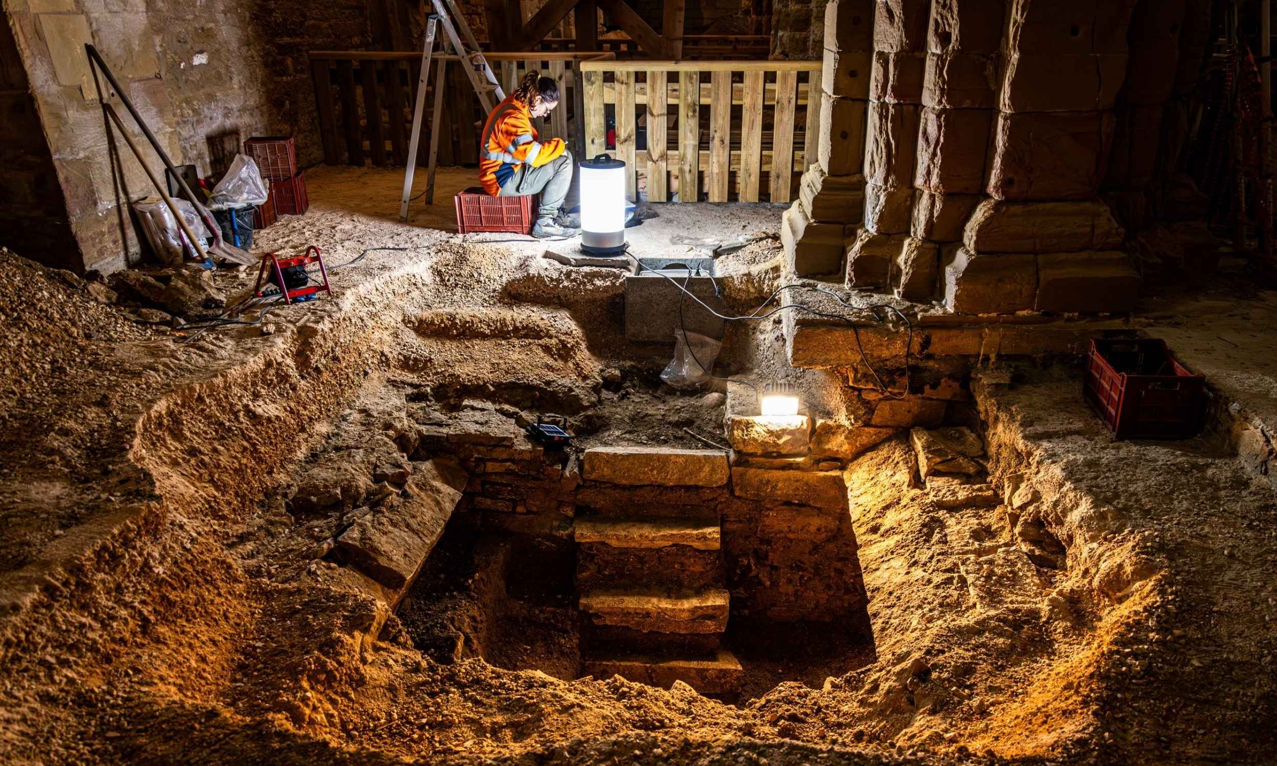 Hidden staircase discovered under a 1,500-year-old church in France