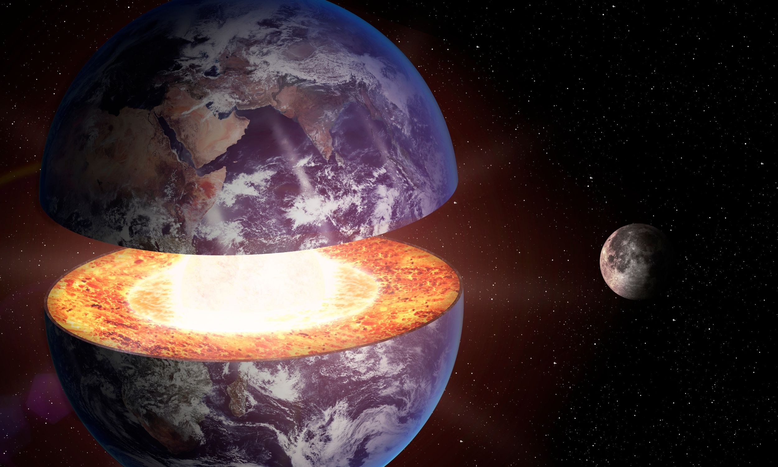 Experiment explains why Earth's inner core is not as solid as we once thought