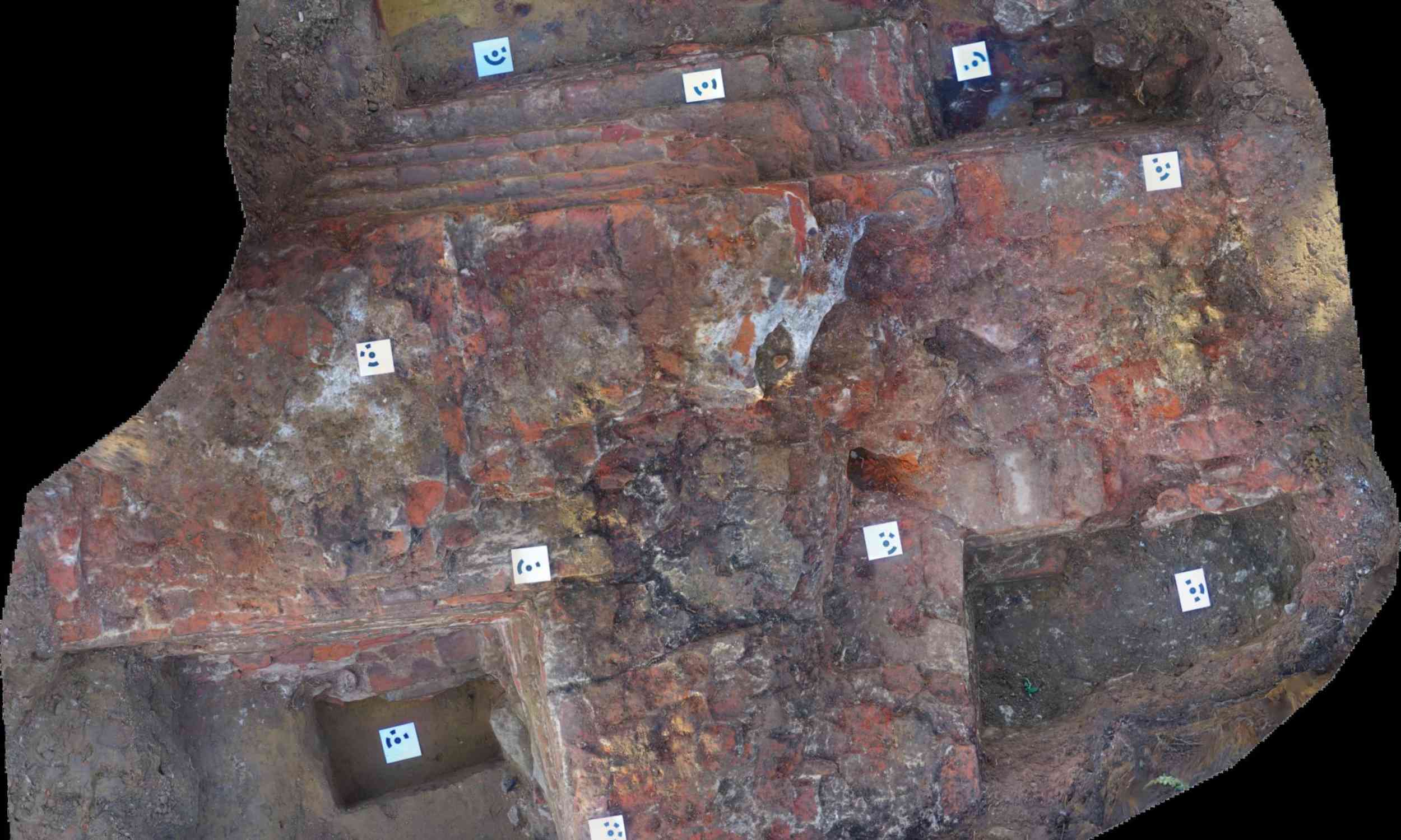 Construction workers accidentally find the foundations of a medieval monastery