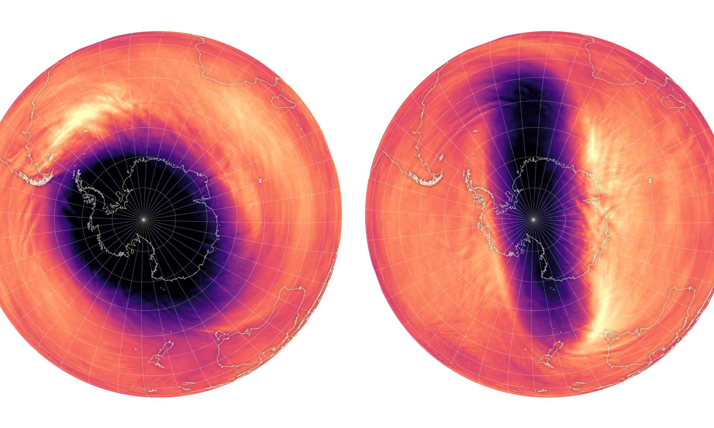 Antarctic ozone hole shrinks to smallest size in six years