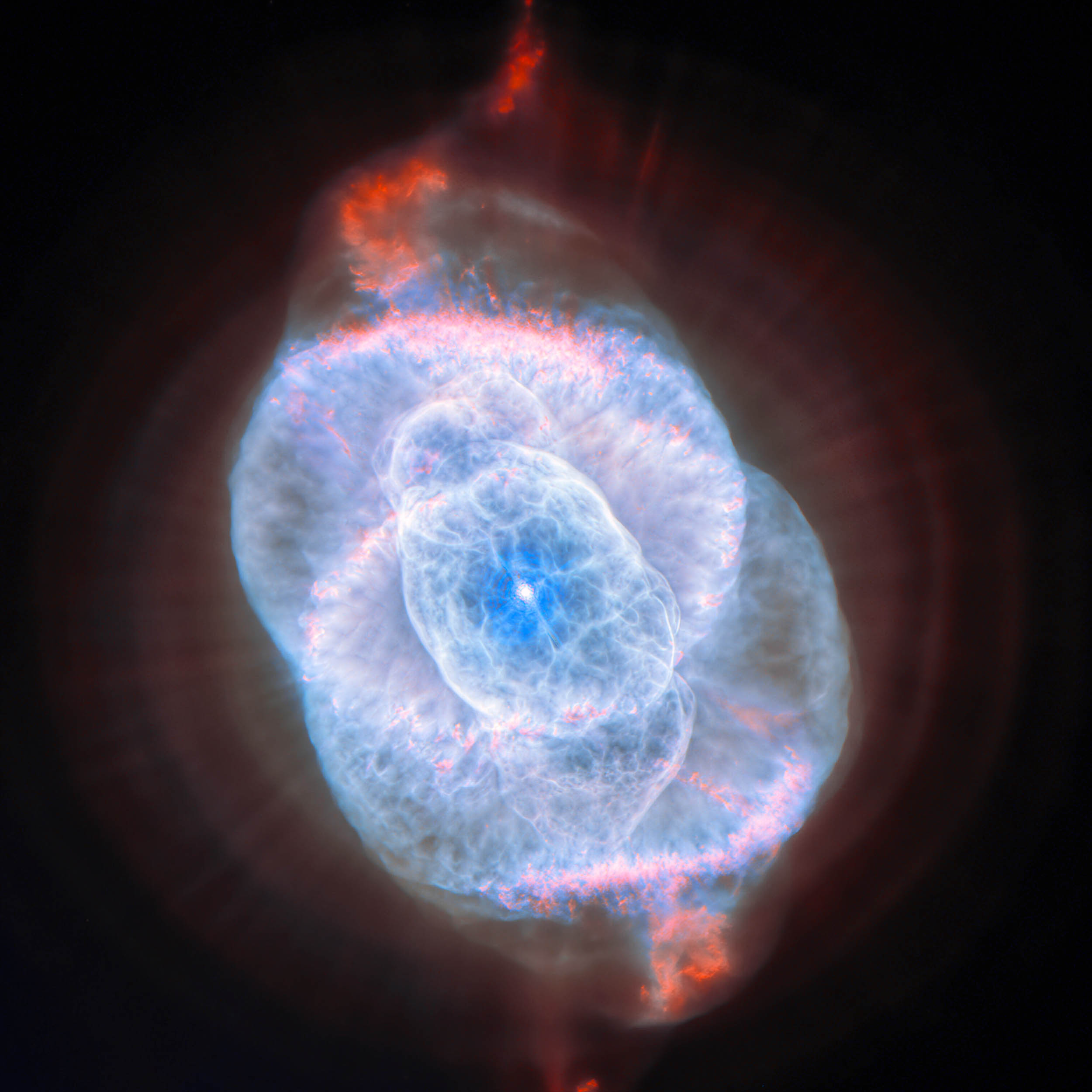 Two space telescopes joined forces to observe one of the strangest cosmic eyes in the universe