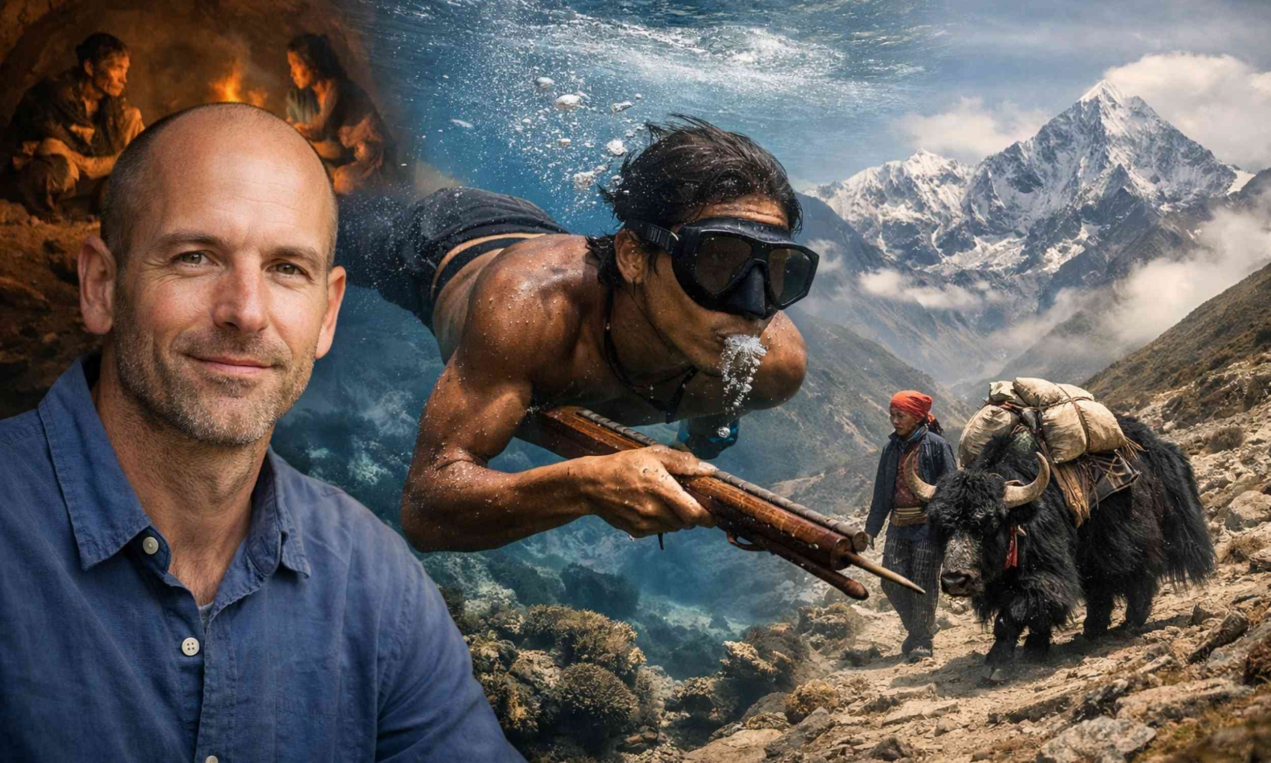 Divers who spend hours underwater daily show striking changes in their bodies