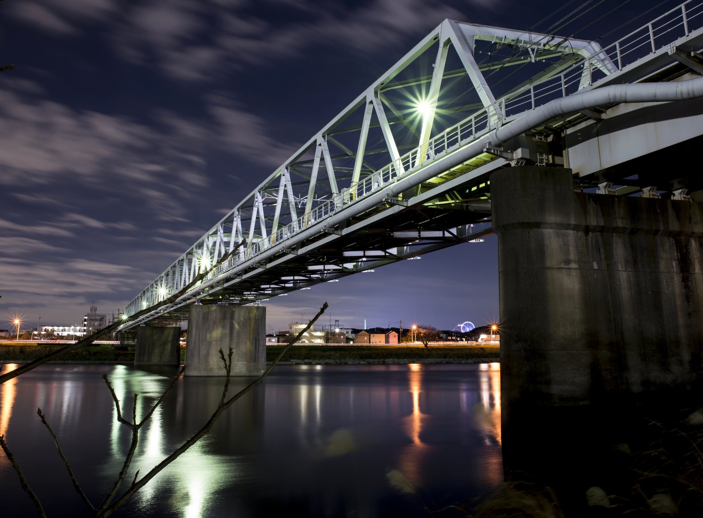 Artificial light alters river food webs in unexpected ways