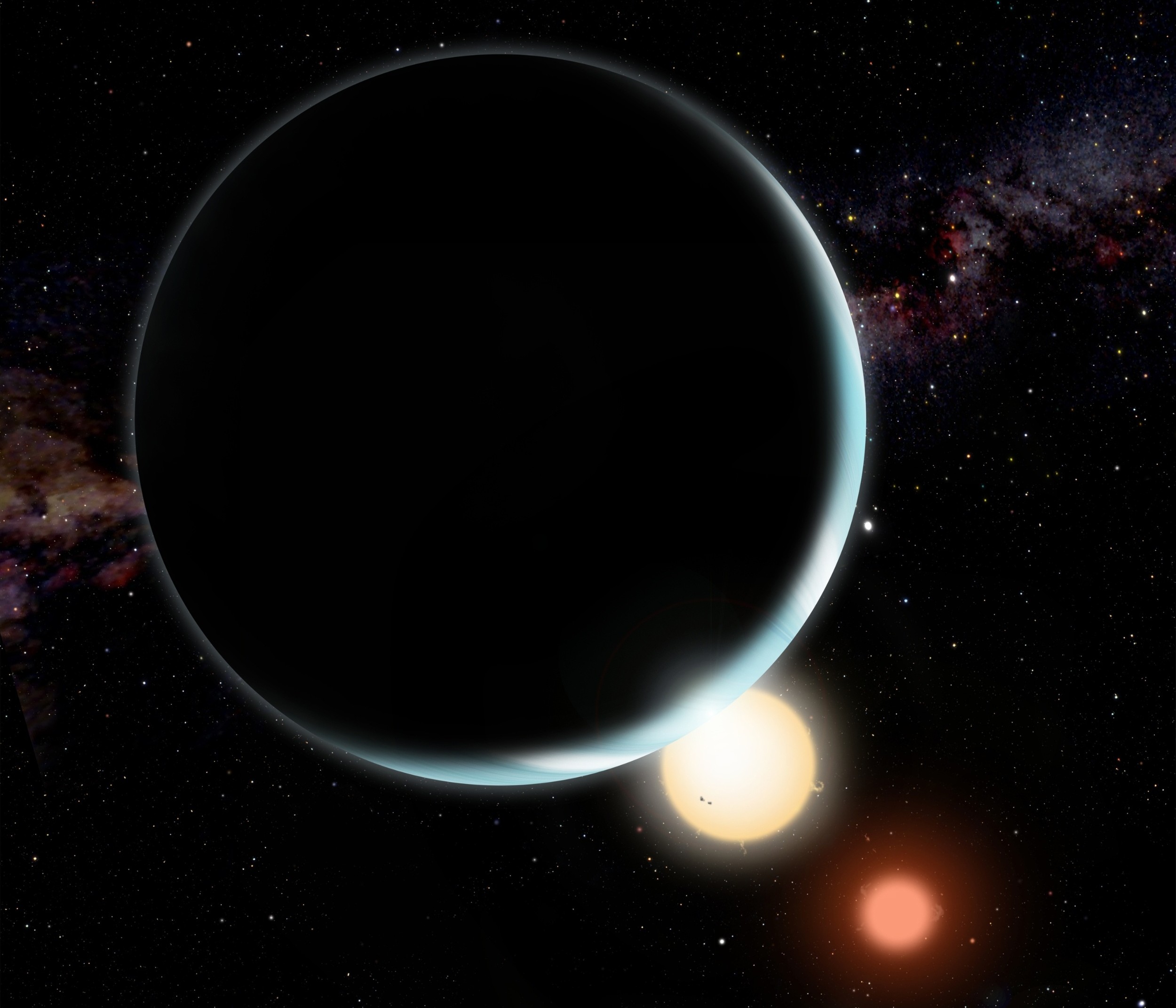 Two-star systems may be surprisingly good at making giant planets