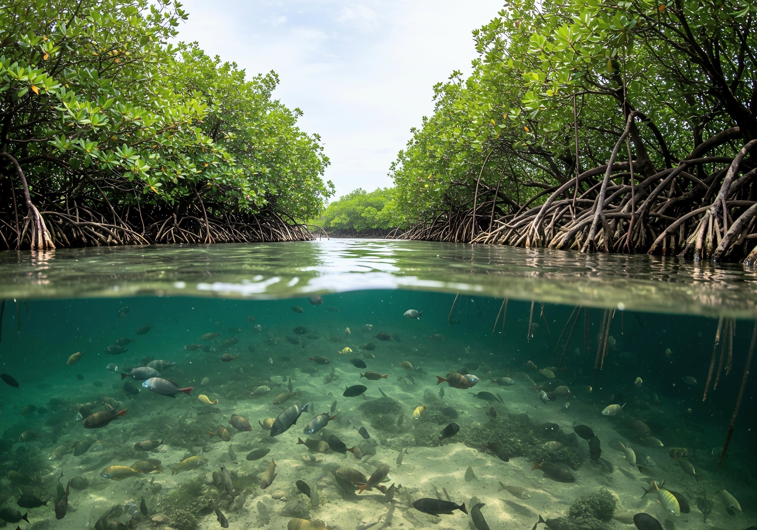 Rising seas may cause mangrove forests to release stored carbon