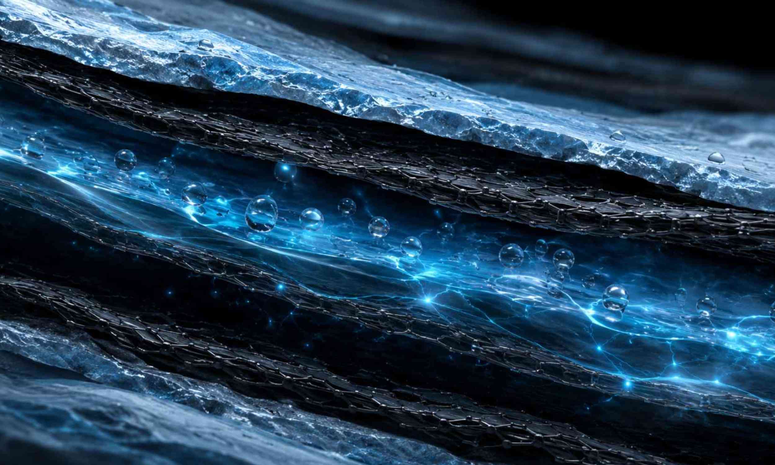 Water trapped inside tiny clay channels can store electrical charge, powering a new type of capacitor