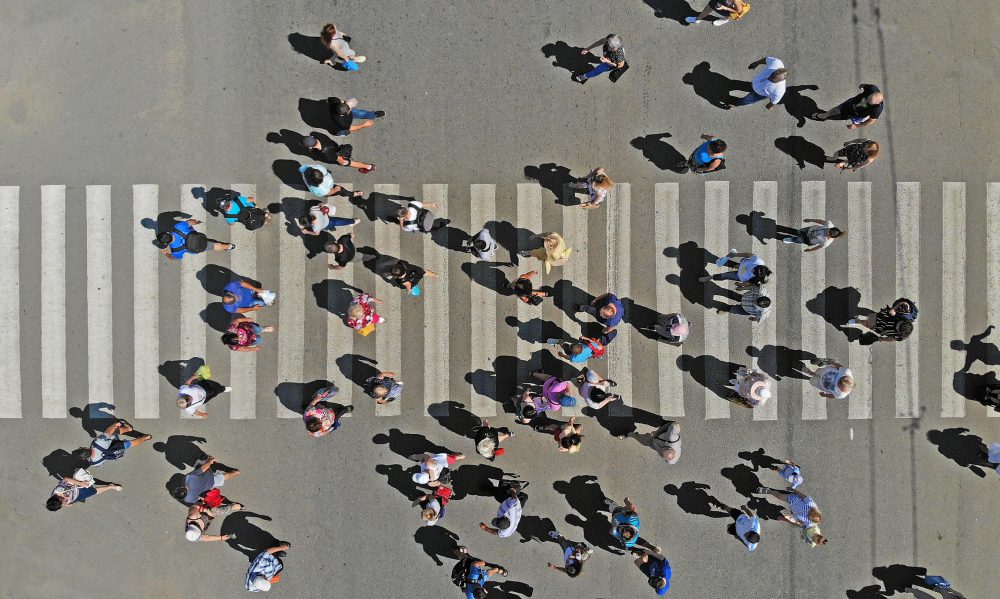 Hidden walking bias may shape how entire crowds move
