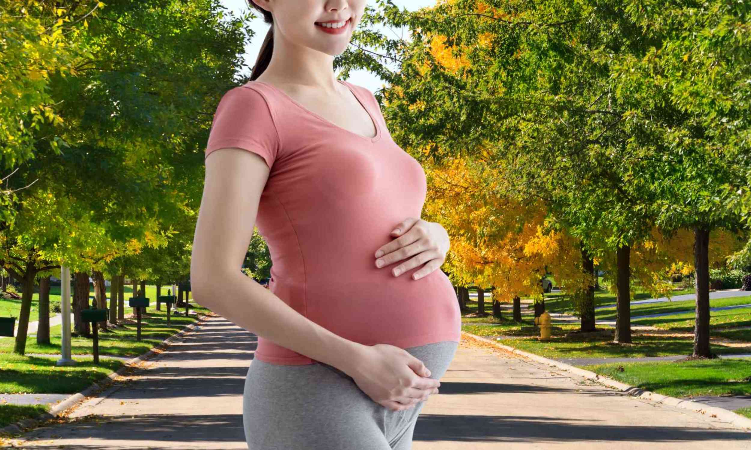 The trees around a home may matter before a baby is born