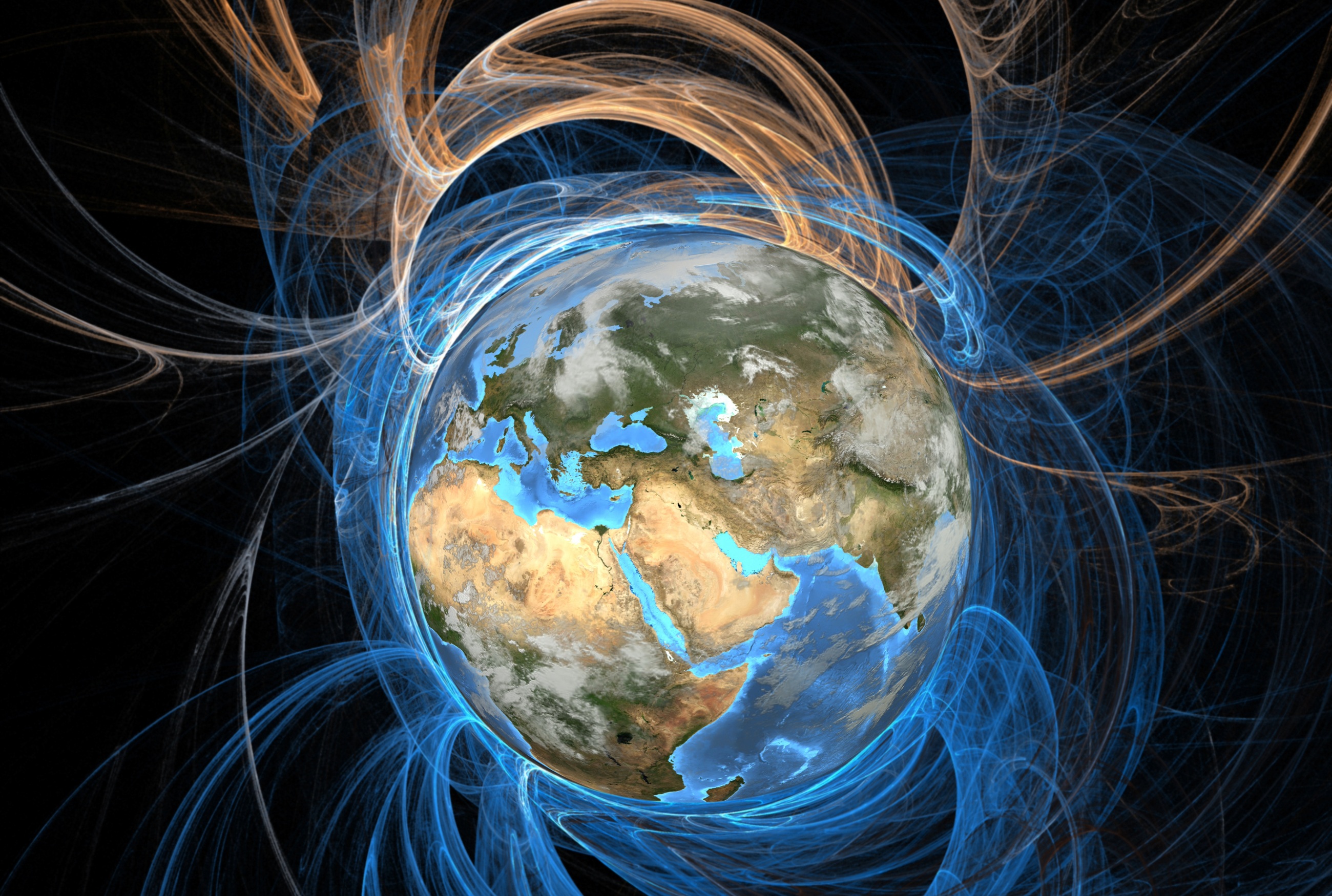 Earth's magnetic shield slows the solar wind hitting the Moon