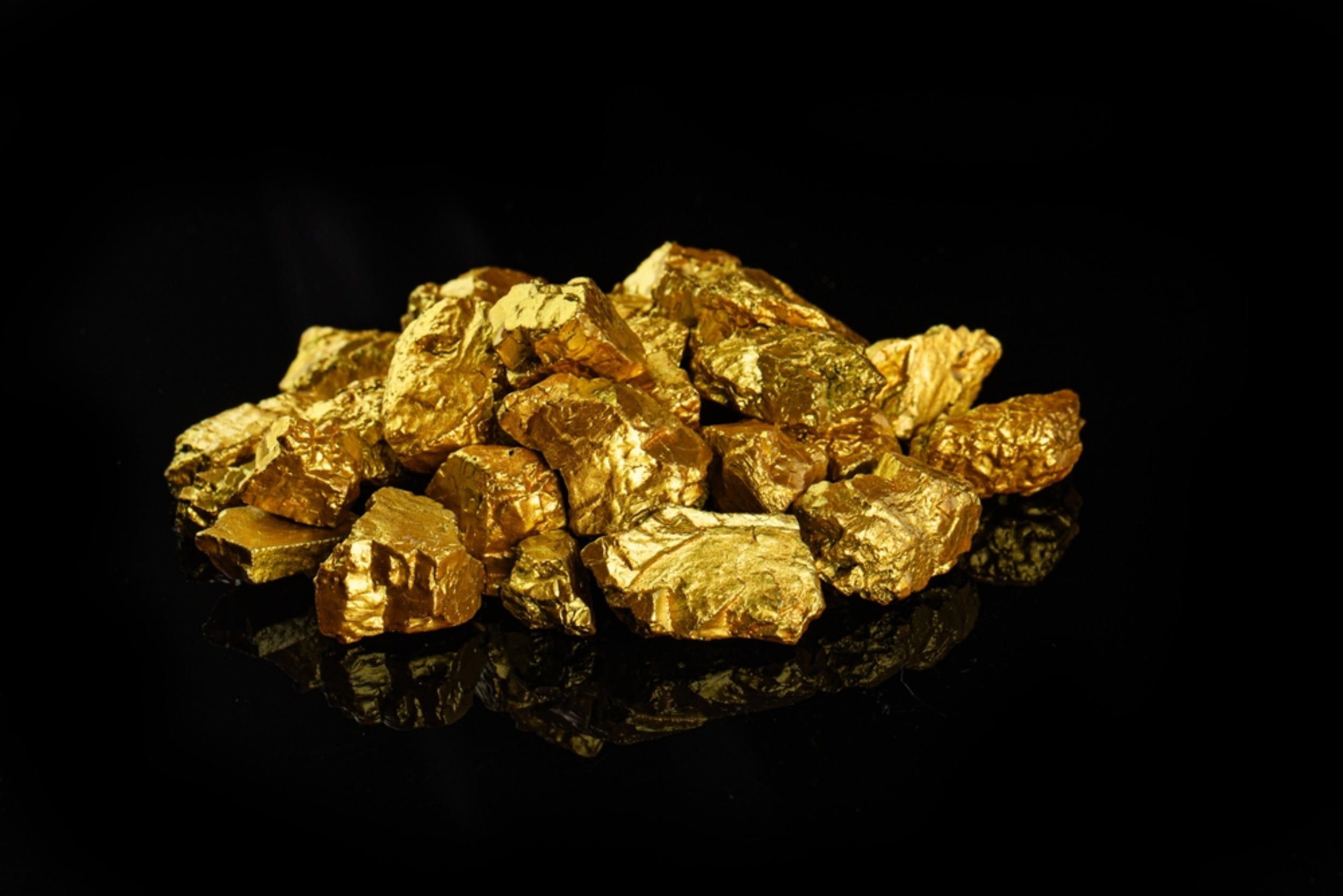 Extreme pressure forces gold to do the impossible