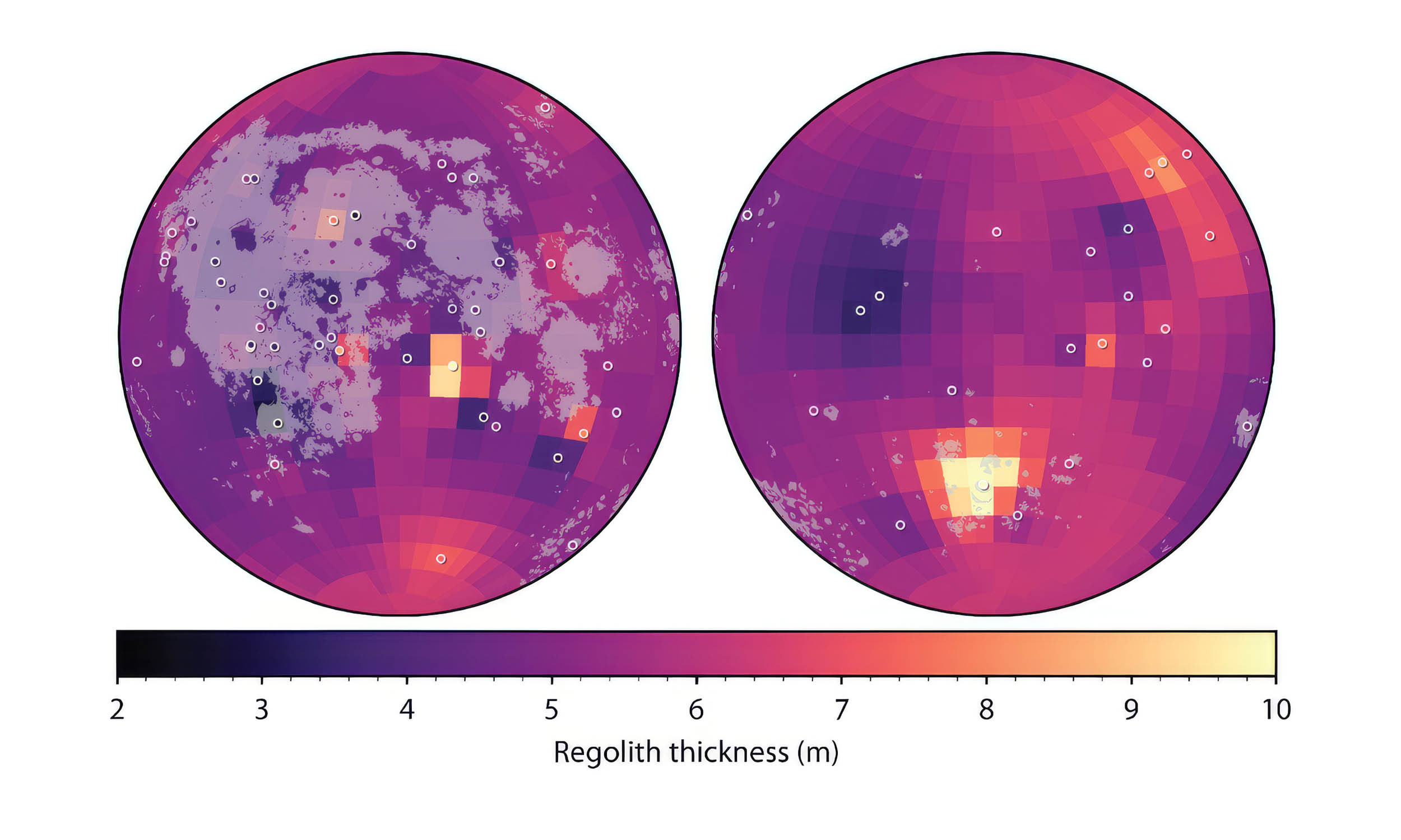 The Moon's surface is covered by much more rubble and dirt than previously known